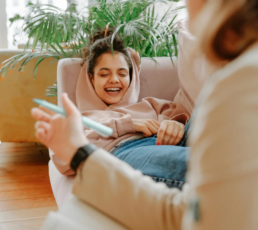Teen therapy session at Riverside Counseling